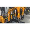 Image 3 : MIVA VA15 YELLOW 13.5 HP GAS POWERED RUBBER TRACK MINI EXCAVATOR WITH ATTACHED DIGGING
