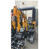 Image 2 : MIVA VA15 YELLOW 13.5 HP GAS POWERED RUBBER TRACK MINI EXCAVATOR WITH ATTACHED DIGGING