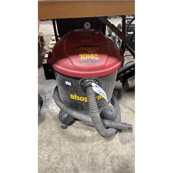 SHOP VAC 10 GALLON 4.5 HP WET/DRY VAC WITH HOSE