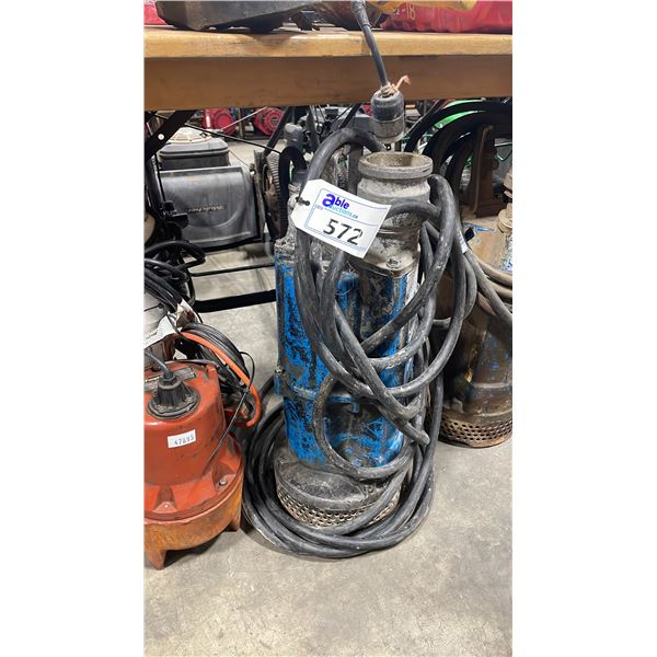 TSURUMI B-11045186 SUBMERSIBLE SEWAGE PUMP