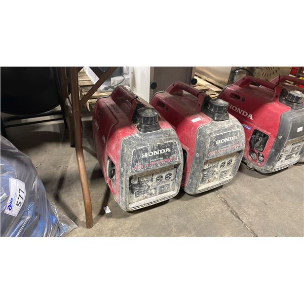 2- HONDA EU22001 PORTABLE INVERTER GENERATORS