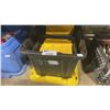 Image 4 : SHELF OF ASSORTED PLASTIC ORGANIZERS, TRAILER HITCH, FIRE EXTINGUISHERS, SCRAPERS, BRUSHES, SPRAY