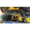 Image 2 : DEWALT CORDLESS MINI VAC, CORDLESS IMPACT DRILL, ELECTRIC DEWALT HEAT GUN, BIN OF ASSORTED CLAMPS