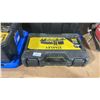 Image 5 : DEWALT CORDLESS MINI VAC, CORDLESS IMPACT DRILL, ELECTRIC DEWALT HEAT GUN, BIN OF ASSORTED CLAMPS