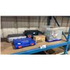 Image 1 : FLARING TOOL SET, ELECTRIC DREMEL SET, BOSCH ORBITAL SANDER, NOCO GENIUS 5 BATTERY CHARGER, DEWALT