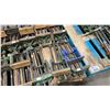 Image 3 : PALLET OF ASSORTED LARGE HEAVY DUTY UNDER TABLE MOUNTED INDUSTRIAL VISE *MUST TAKE ALL*