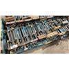 Image 2 : PALLET OF ASSORTED LARGE HEAVY DUTY UNDER TABLE MOUNTED INDUSTRIAL VISE *MUST TAKE ALL*