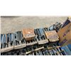 Image 4 : PALLET OF ASSORTED LARGE HEAVY DUTY UNDER TABLE MOUNTED INDUSTRIAL VISE *MUST TAKE ALL*
