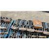 Image 5 : PALLET OF ASSORTED LARGE HEAVY DUTY UNDER TABLE MOUNTED INDUSTRIAL VISE *MUST TAKE ALL*