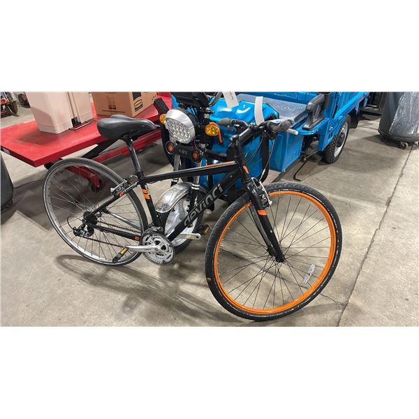 DEVINCI STOCKHOLM BLACK 18 SPEED HYBRID STYLE ROAD BIKE