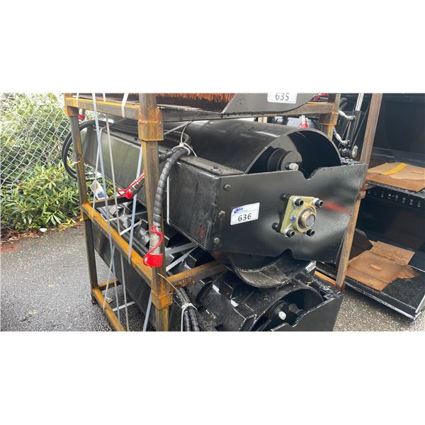 GIYI GY-VR59 HYDRAULIC SKID STEER VIBRATORY ROLLER ATTACHMENT