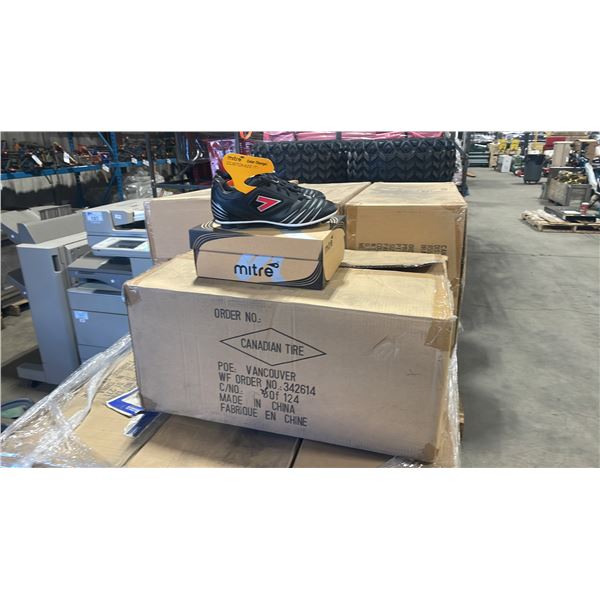 2 CASES OF MITRE MAESTRO WOMENS SIZE 7 CLEATS *12 PAIRS PER CASE*