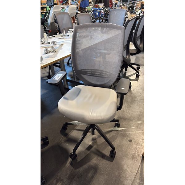 KIMBALL GREY MESH BACK TASK CHAIR