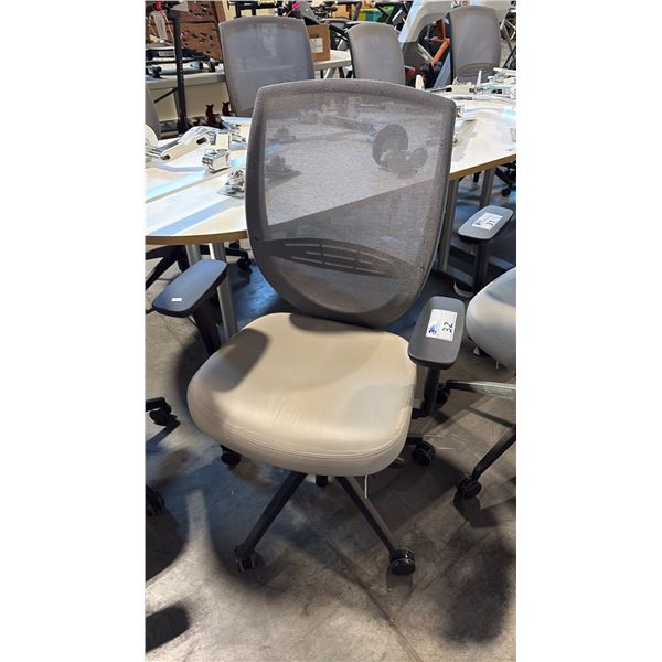 KIMBALL GREY MESH BACK TASK CHAIR