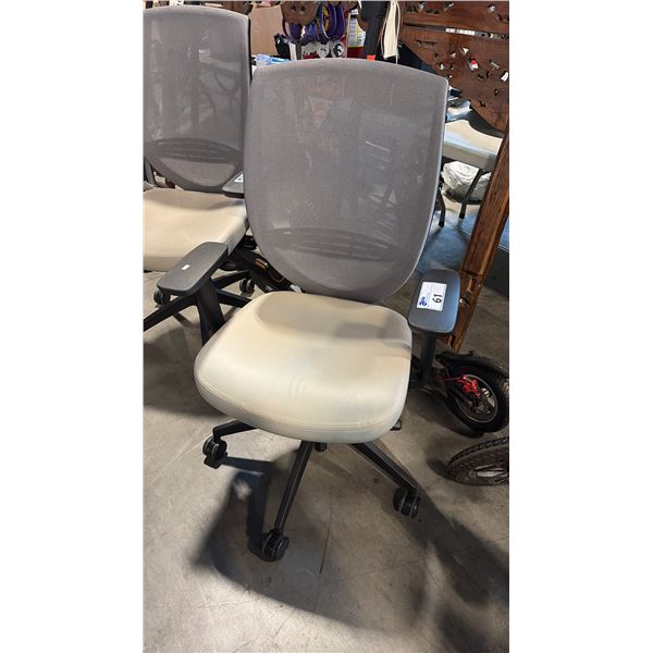 KIMBALL GREY MESH BACK TASK CHAIR