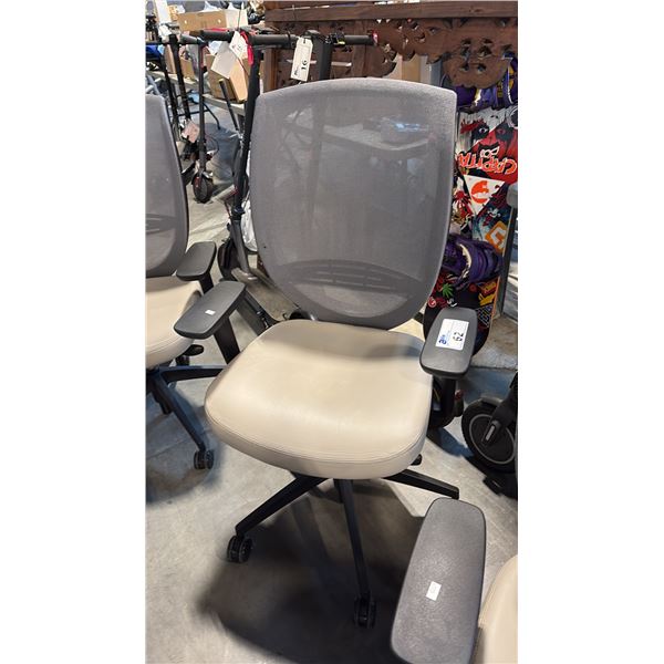KIMBALL GREY MESH BACK TASK CHAIR