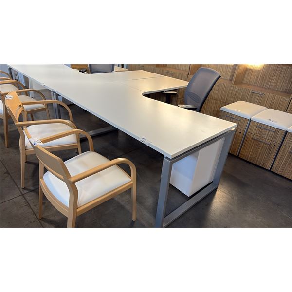 KIMBALL 72" X 78" L-SHAPE EXECUTIVE DESK (RH)