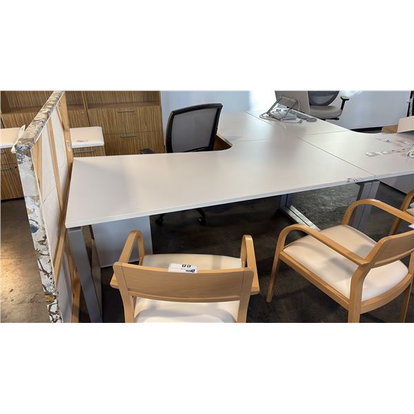 KIMBALL 72" X 78" L-SHAPE EXECUTIVE DESK (LH)