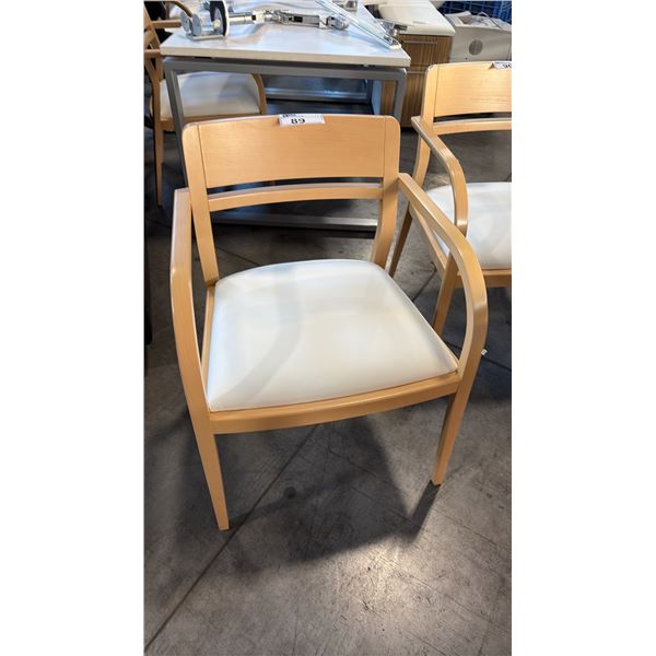 KIMBALL MAPLE FRAMED CLIENT CHAIR