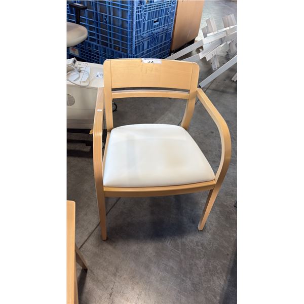 KIMBALL MAPLE FRAMED CLIENT CHAIR