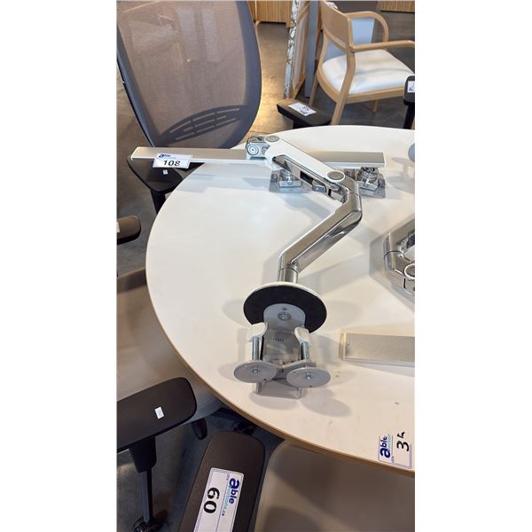 HUMAN SCALE DUAL ARTICULATING MONITOR STAND