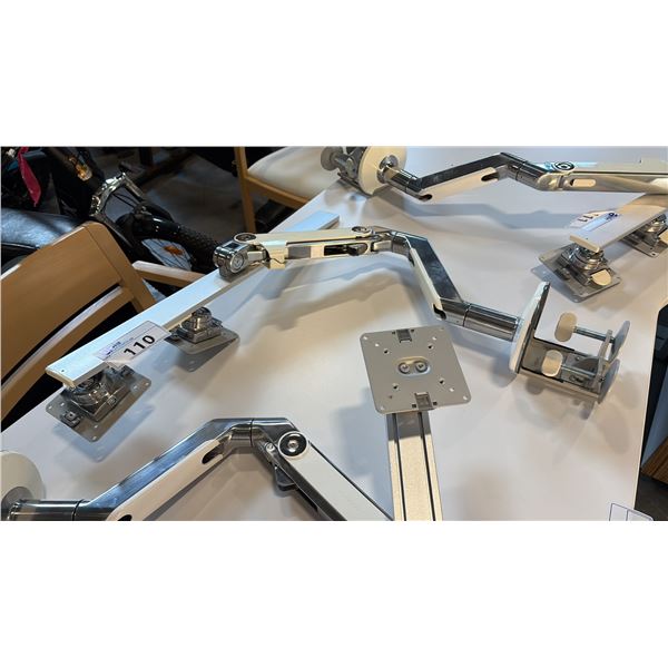 HUMAN SCALE DUAL ARTICULATING MONITOR STAND