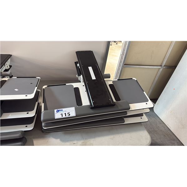 3 ADJUSTABLE KEYBOARD TRAYS