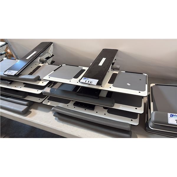 3 ADJUSTABLE KEYBOARD TRAYS