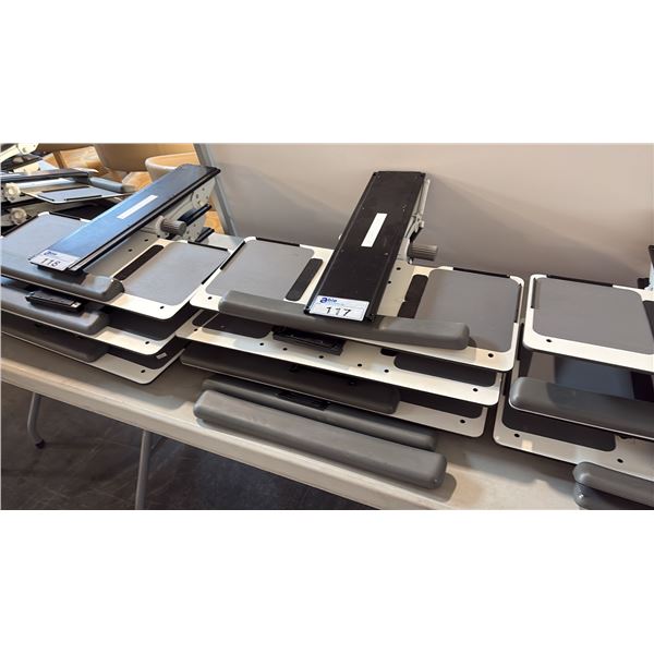 3 ADJUSTABLE KEYBOARD TRAYS