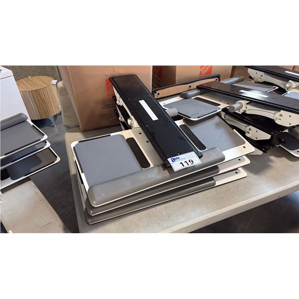 3 ADJUSTABLE KEYBOARD TRAYS