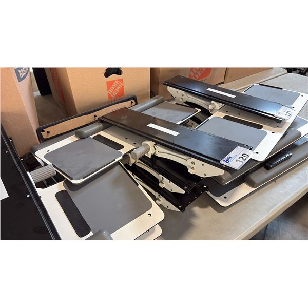 3 ADJUSTABLE KEYBOARD TRAYS