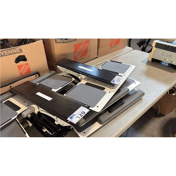 3 ADJUSTABLE KEYBOARD TRAYS