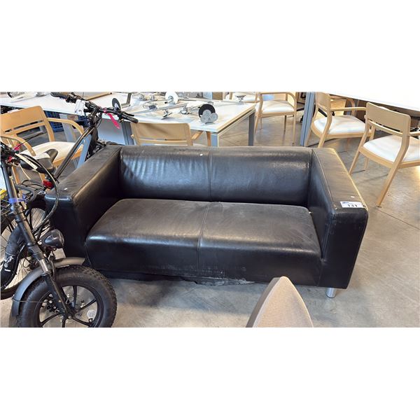 BLACK 70"W SOFA