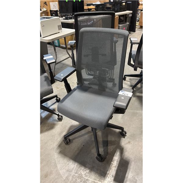 GREY HAWORTH VERY MESH BACK TASK CHAIR