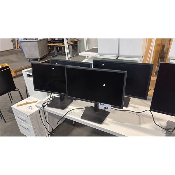 4 DELL 21" MONITORS