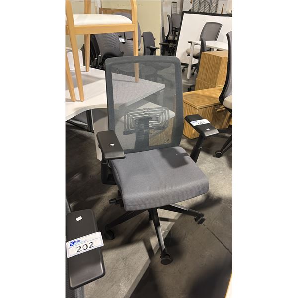 GREY HAWORTH VERY MESH BACK TASK CHAIR