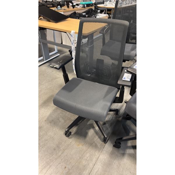 GREY HAWORTH TRUE MESH-BACK TASK CHAIR - CONDITION ISSUES