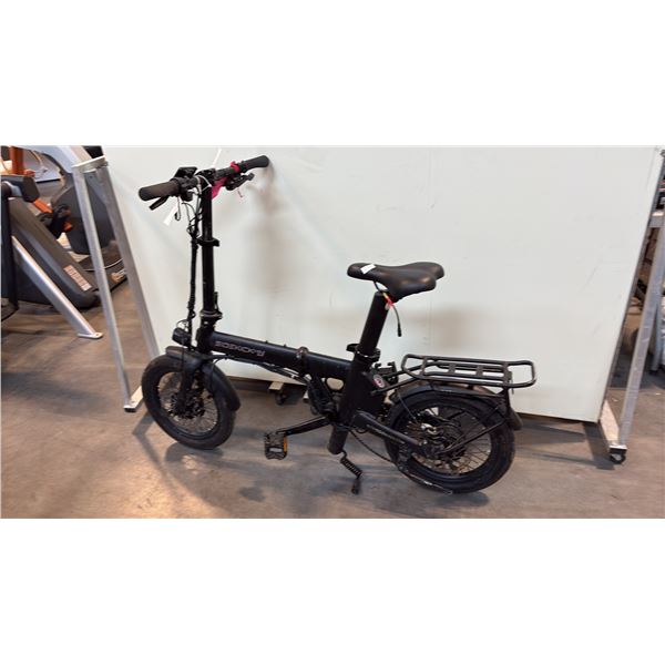 BLACK SIDEKICK MINI PRO 4-SPEED FOLDING E-BIKE - NO CHARGER NO KEY