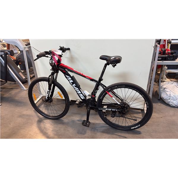 RED/BLACK ALIVAS CHALLENGER XTR FRONT-SUSPENSION 21-SPEED MOUNTAIN BIKE
