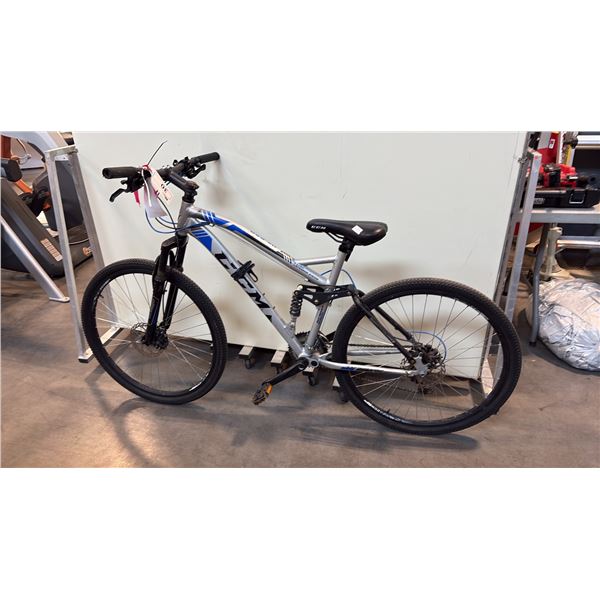 GREY/BLUE CCM DS-650 FULL-SUSPENSION 21-SPEED MOUNTAIN BIKE