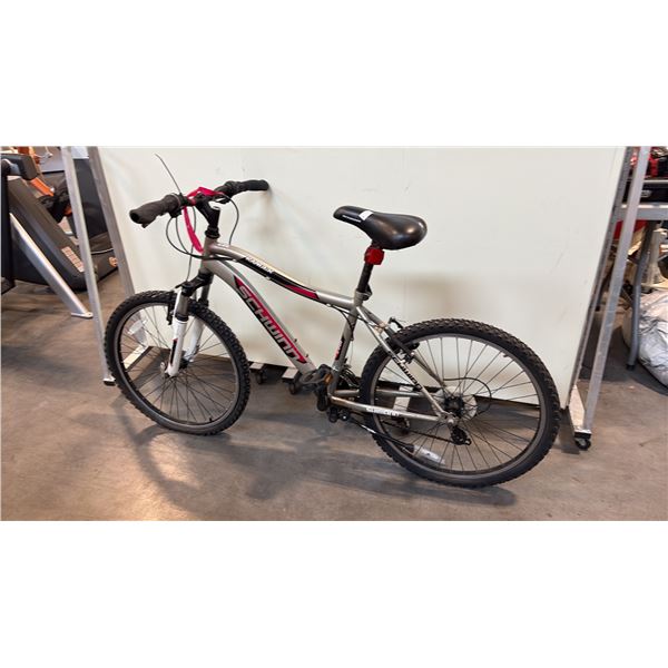 BEIGE SCHWINN 21-SPEED FRONT SUSPENSION MOUNTAIN BIKE