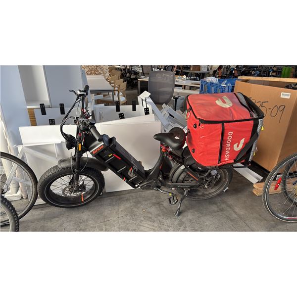 BLACK EAHORA JULIET 7-SPEED DUAL-DRIVE LONG-DISTANCE E-BIKE - NO KEY NO CHARGER