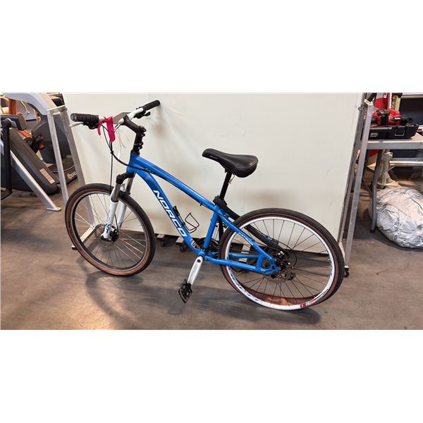 BLUE/WHITE NORCO KATMANDU FRONT-SUSPENSION 16-SPEED MOUNTAIN BIKE