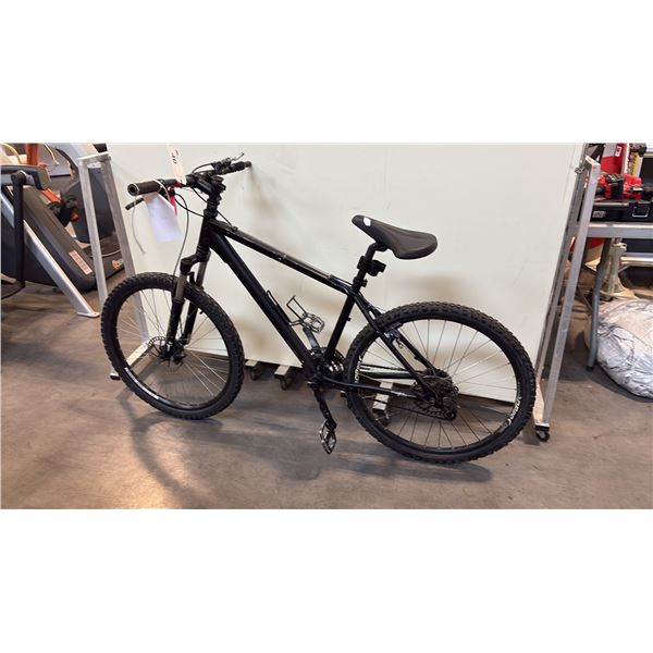 BLACK 24-SPEED FRONT-SUSPENSION MOUNTAIN BIKE