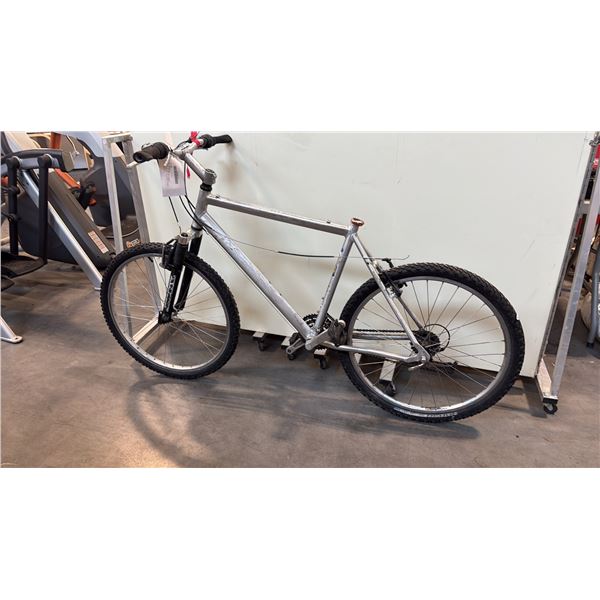 SILVER FRONT-SUSPENSION 21-SPEED MOUNTAIN BIKE - NO SEAT