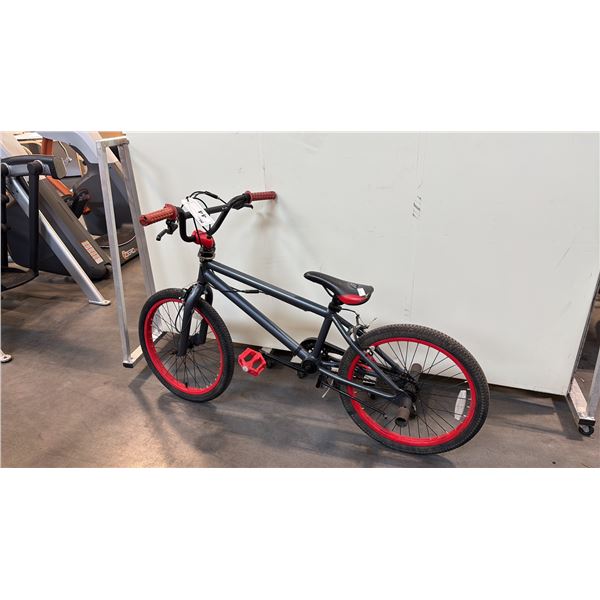 GREY/RED KIDS STUNT BIKE