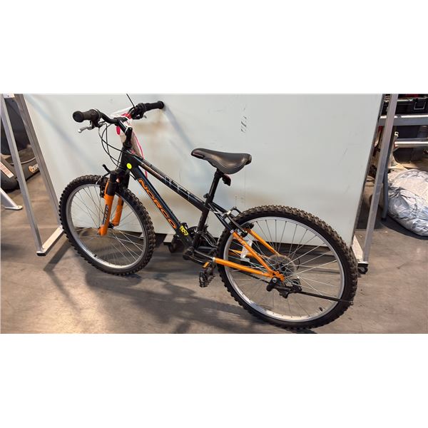 BLACK NORCO DETONATOR 15-SPEED FRONT-SUSPENSION MOUNTAIN BIKE