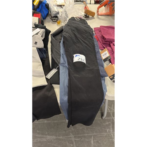 7 ASSORTED MIXED PANTS INCL POINT ZERO 31/32, BEN SHEMAN, REPORT COLLECTION, KENNETH COLE DKNY