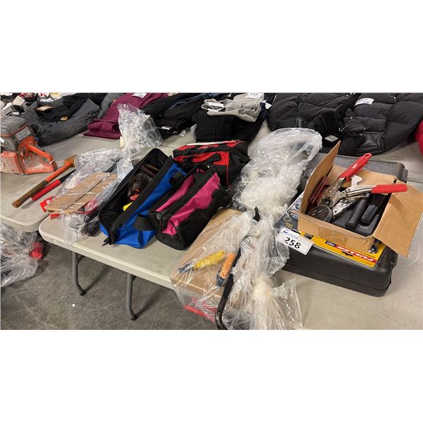 ASSORTED HAND TOOLS INCL FULLER PRO SCREW DRIVER SET, HUSKY SOCKETS W/ CASE, MILWAUKEE VICE GRIP