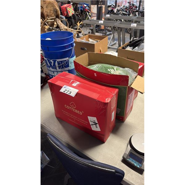 3 COTTEBED FULL/QUEEN COMFORTER AND SHAM SETS